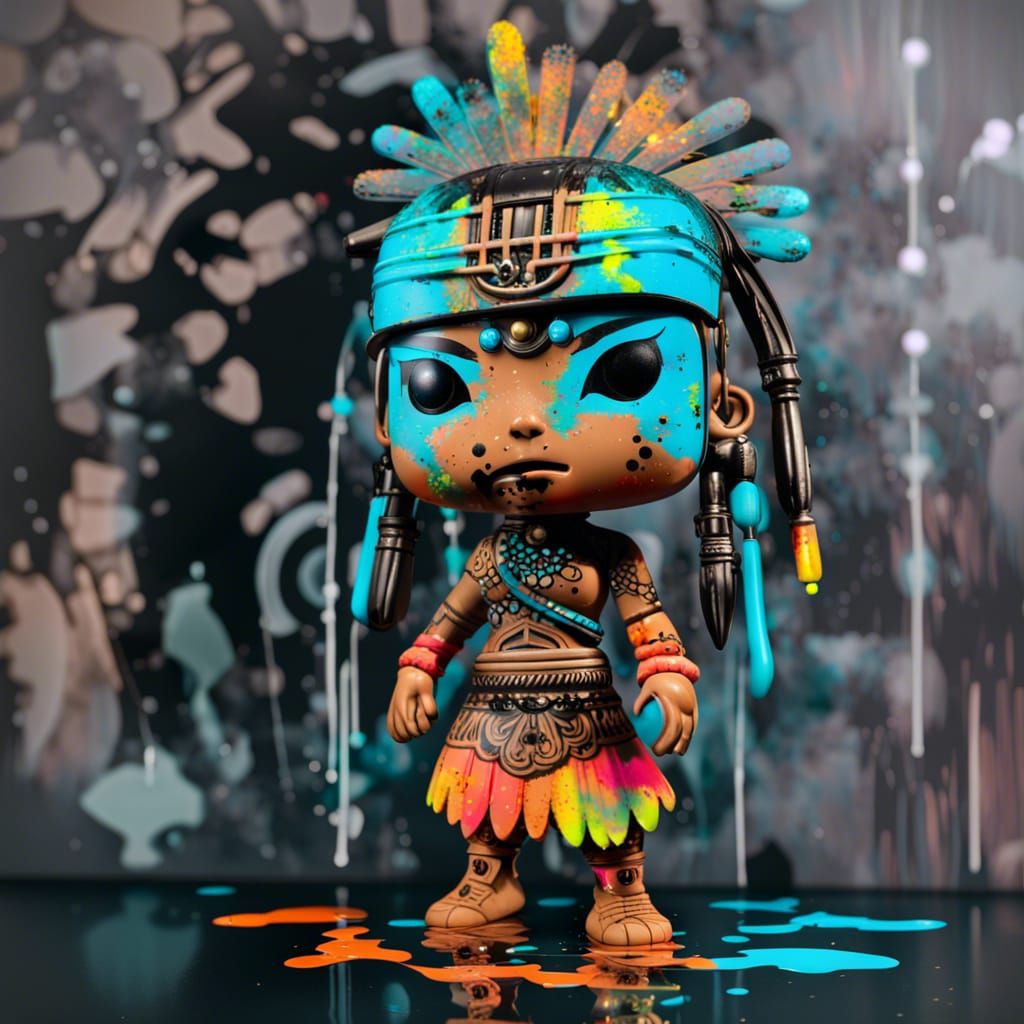 Chibi Dayak Tribe's Maiden  by @PROJECTmini