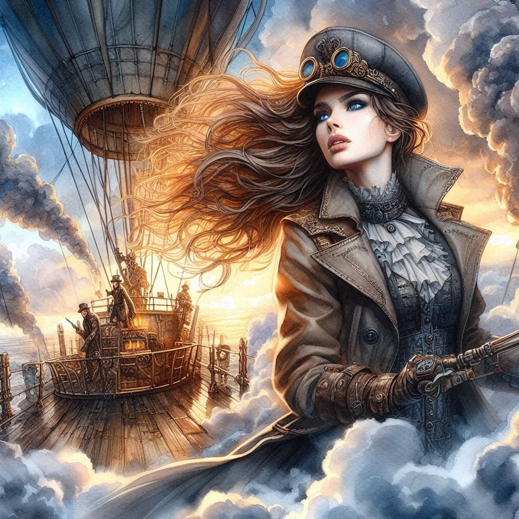 steampunk airship conductor 2