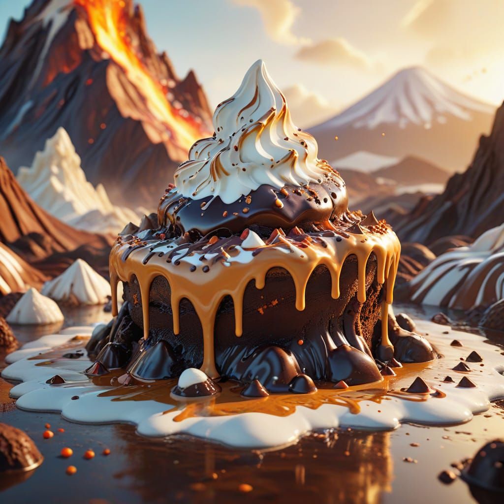 Brownie Mountain Sundae  by @Soynuts