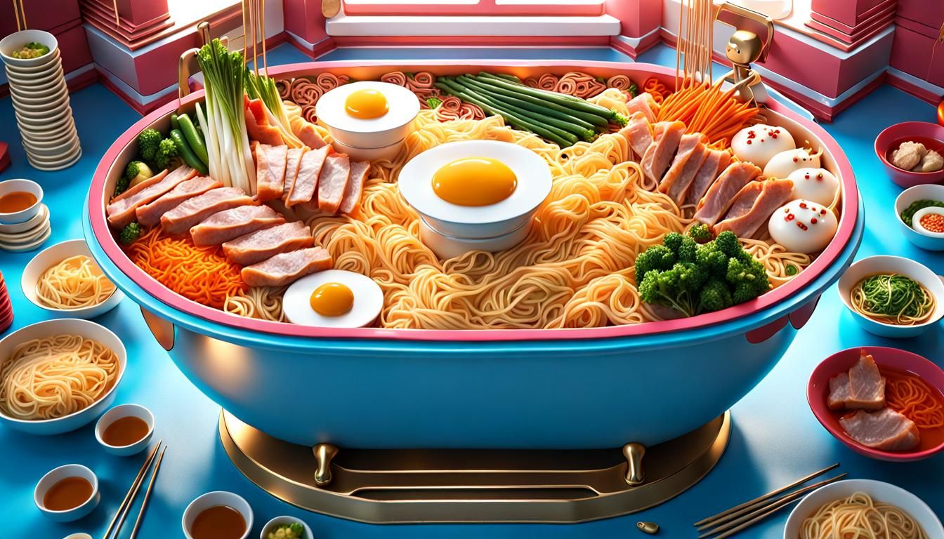 Bathtub  Ramen  by @Dorkish