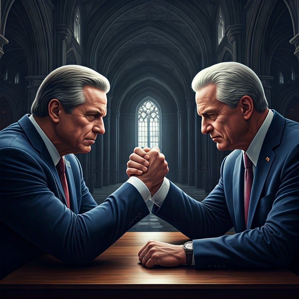 Presidents Engage in Epic Arm-Wrestling Showdown in Grand, F...