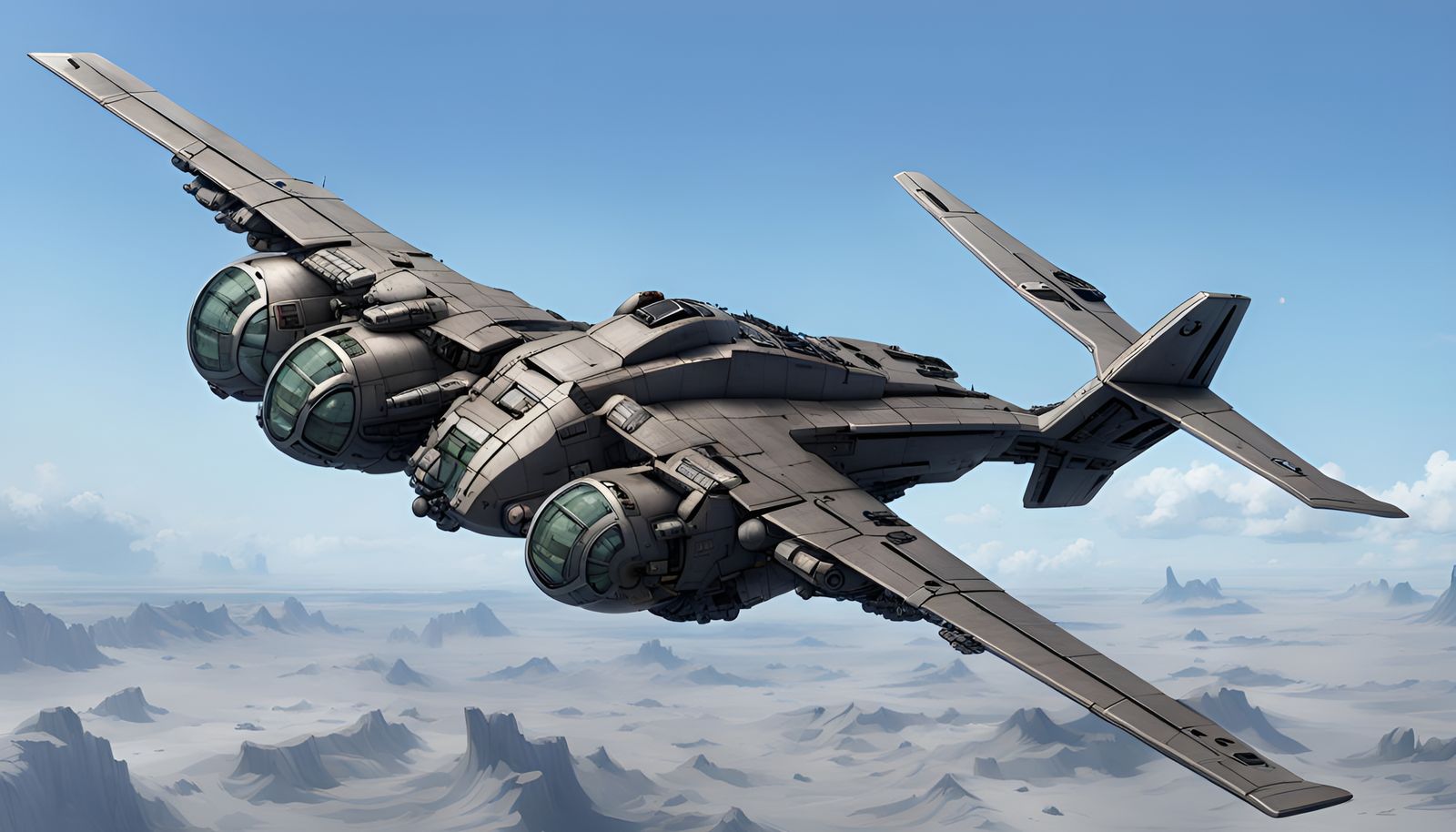 Heavy assault gunship - AI Generated Artwork - NightCafe Creator