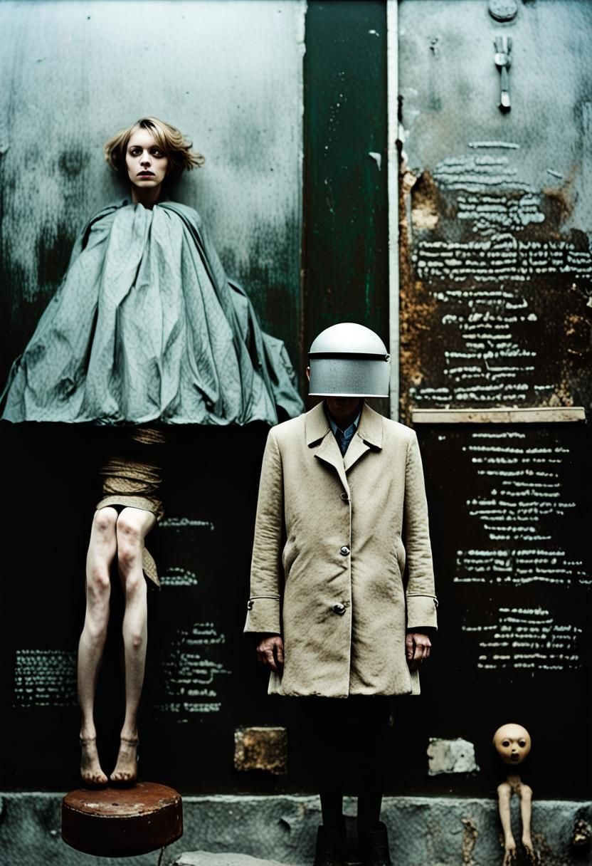 Earth Meets Worm Twins: Surrealist Photography