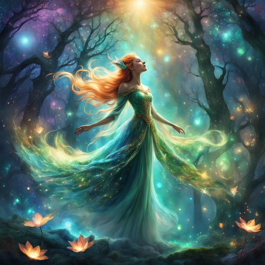 Dancing under the Stars  by @Slyia