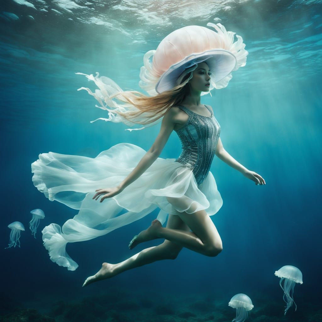 At One With the Jellies  by @Crystal