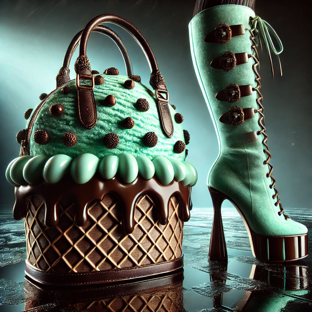Mint Choc Chip Bag and Boots