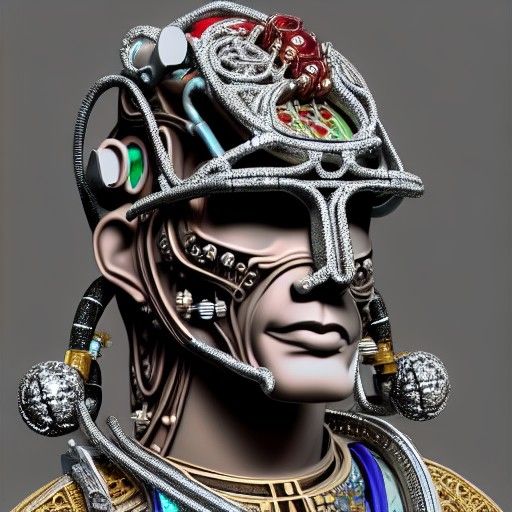 Biomechanical Asian man 8