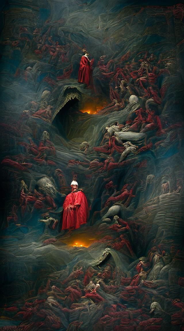 Dante Alighieri's Inferno horror Gustave Doré Greg Rutkowski