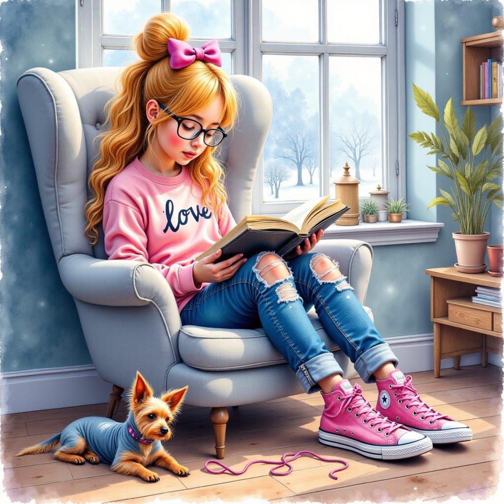 It's cold outside, a good day for sinking into a good book!