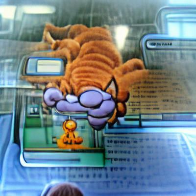 garfield the cat in the pokemon world