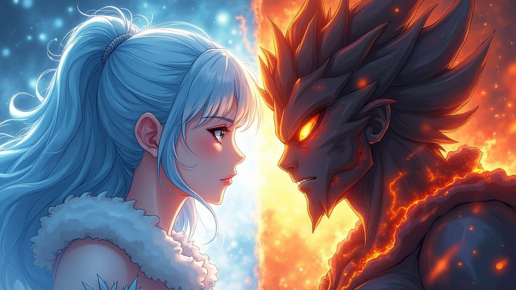 Fire and Ice  by @Kruell-Life