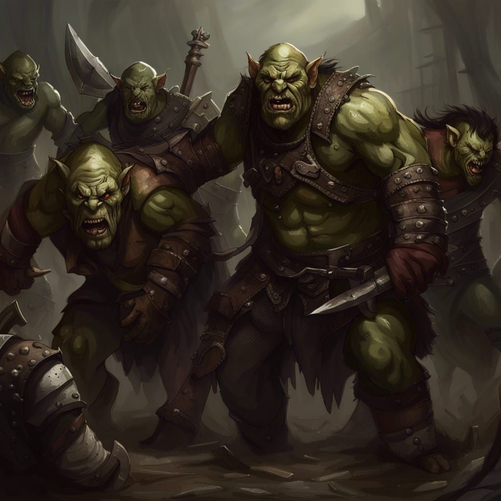 a race of orcs. they have claw-like hands. they travel in large groups ...