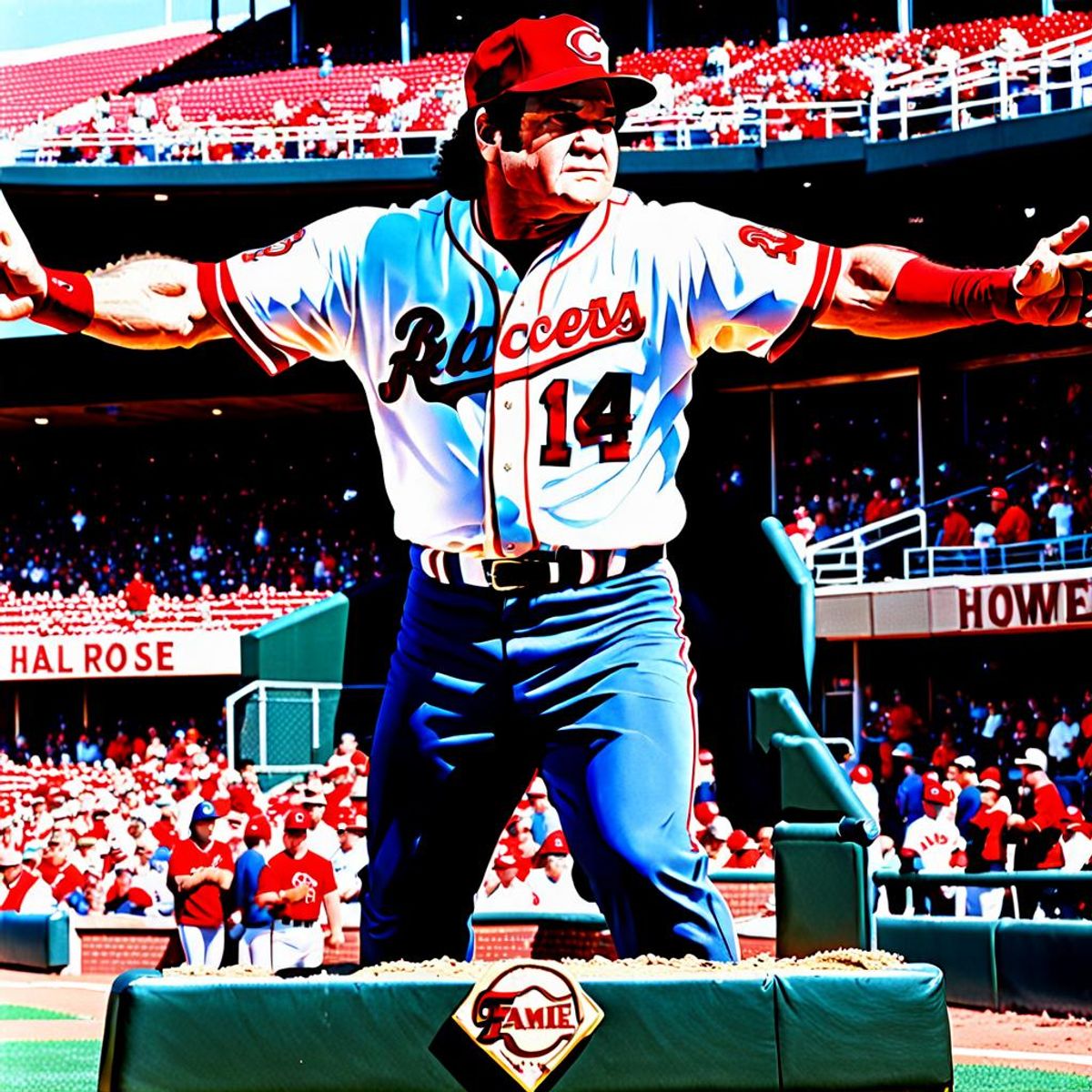 pete rose hall of fame now in my mind heart only AI Generated Artwork