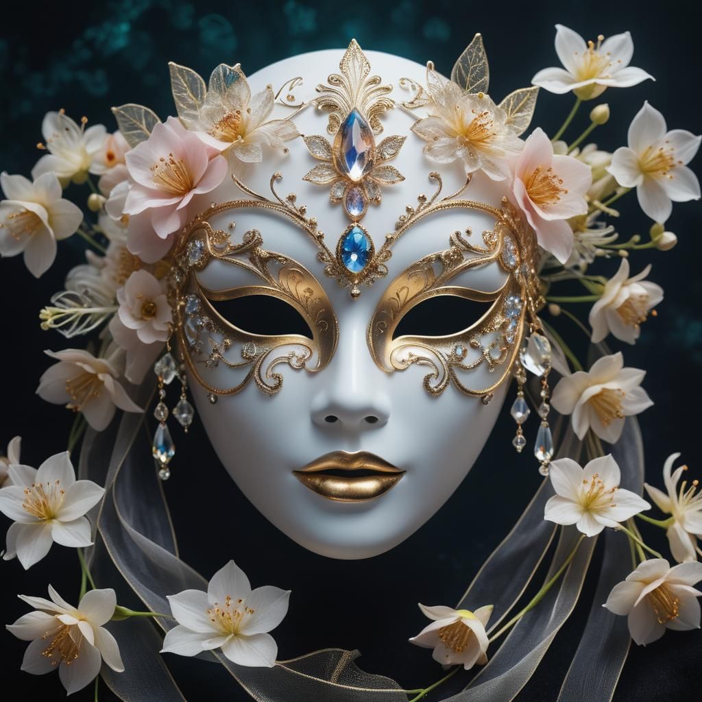 Porcelain, Gold and Flowers, The Mask of False Innocence   by @Anna