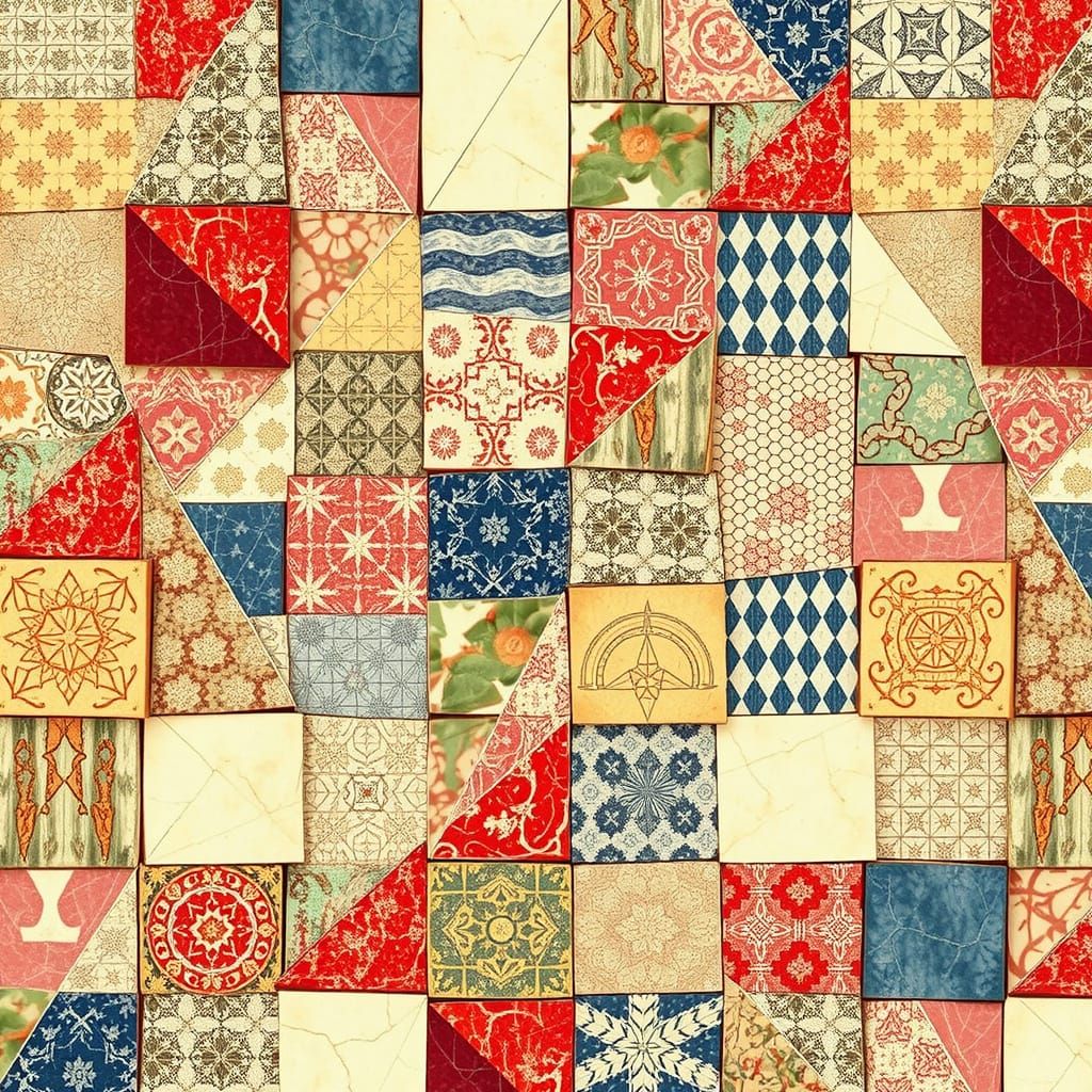  A pointy triangle in 8k resolution, intricately detailed with mosaic patterns, rendered in a photorealistic 3D style, infused with cloisonn...