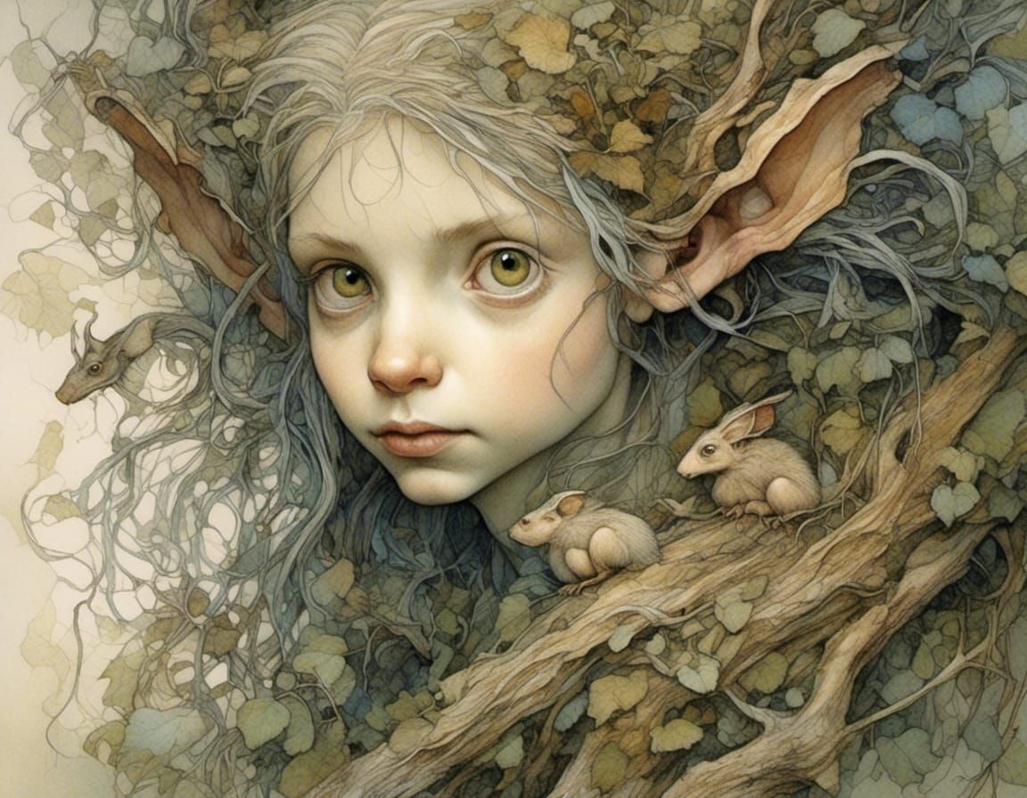 <lora:Goblin Gloss:1.0> 2/3 angle dynamic, waist up portrait...