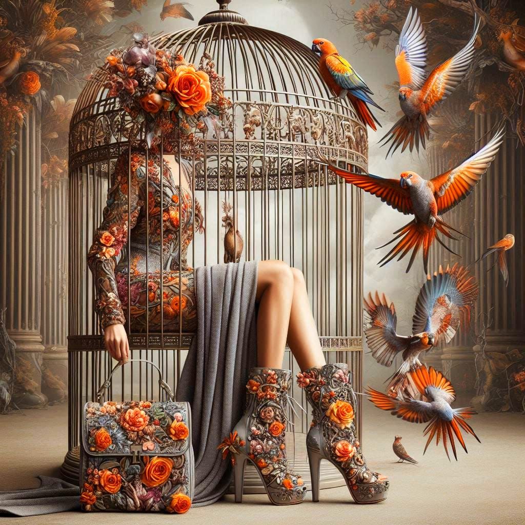 Flower and bird fashion