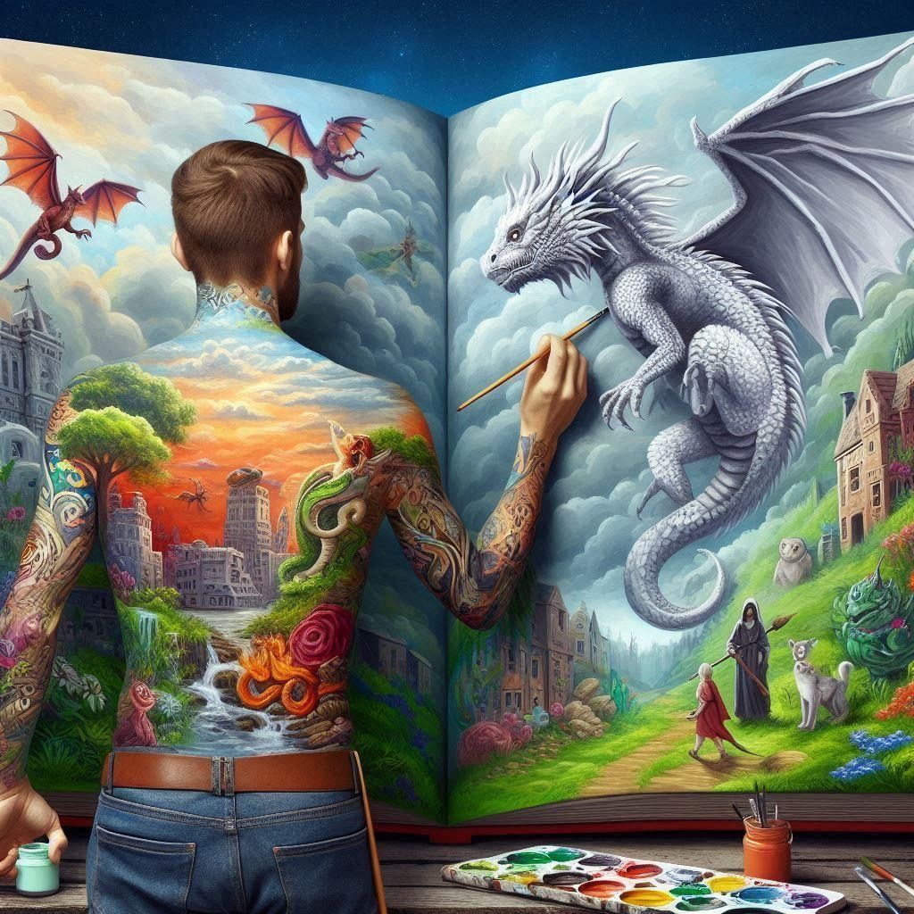 The Artist Creating The Story