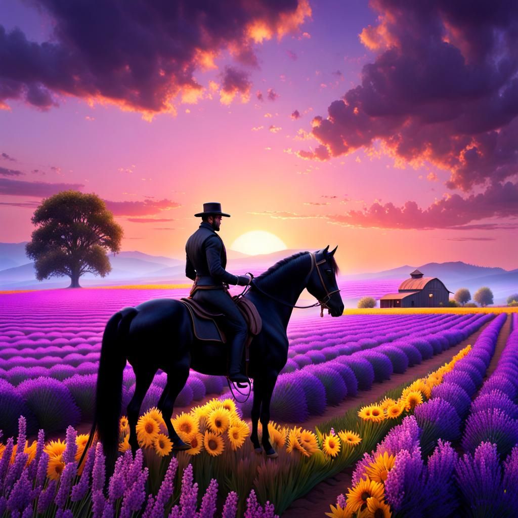 Sunrise over the fields