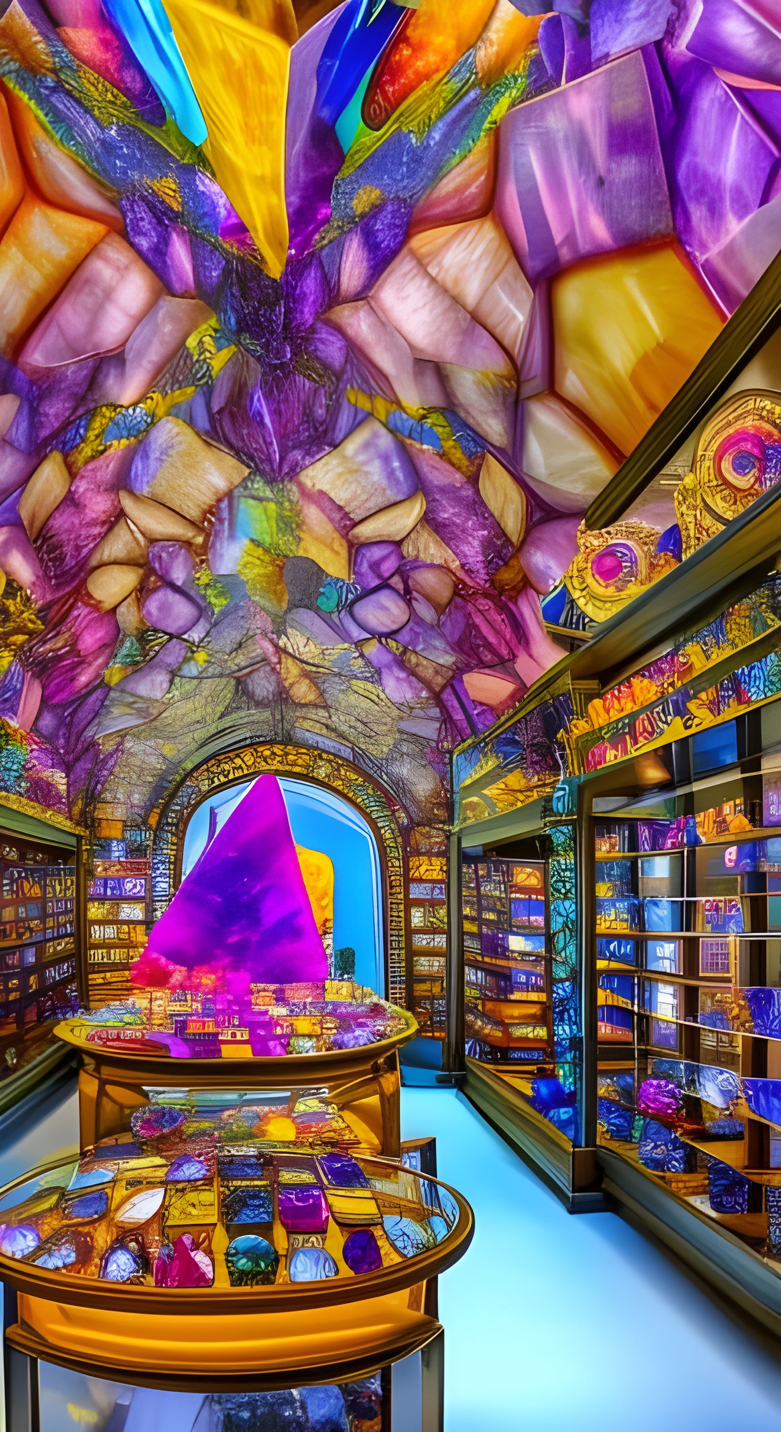 Magical World of Crystals shop 1 AI Generated Artwork NightCafe