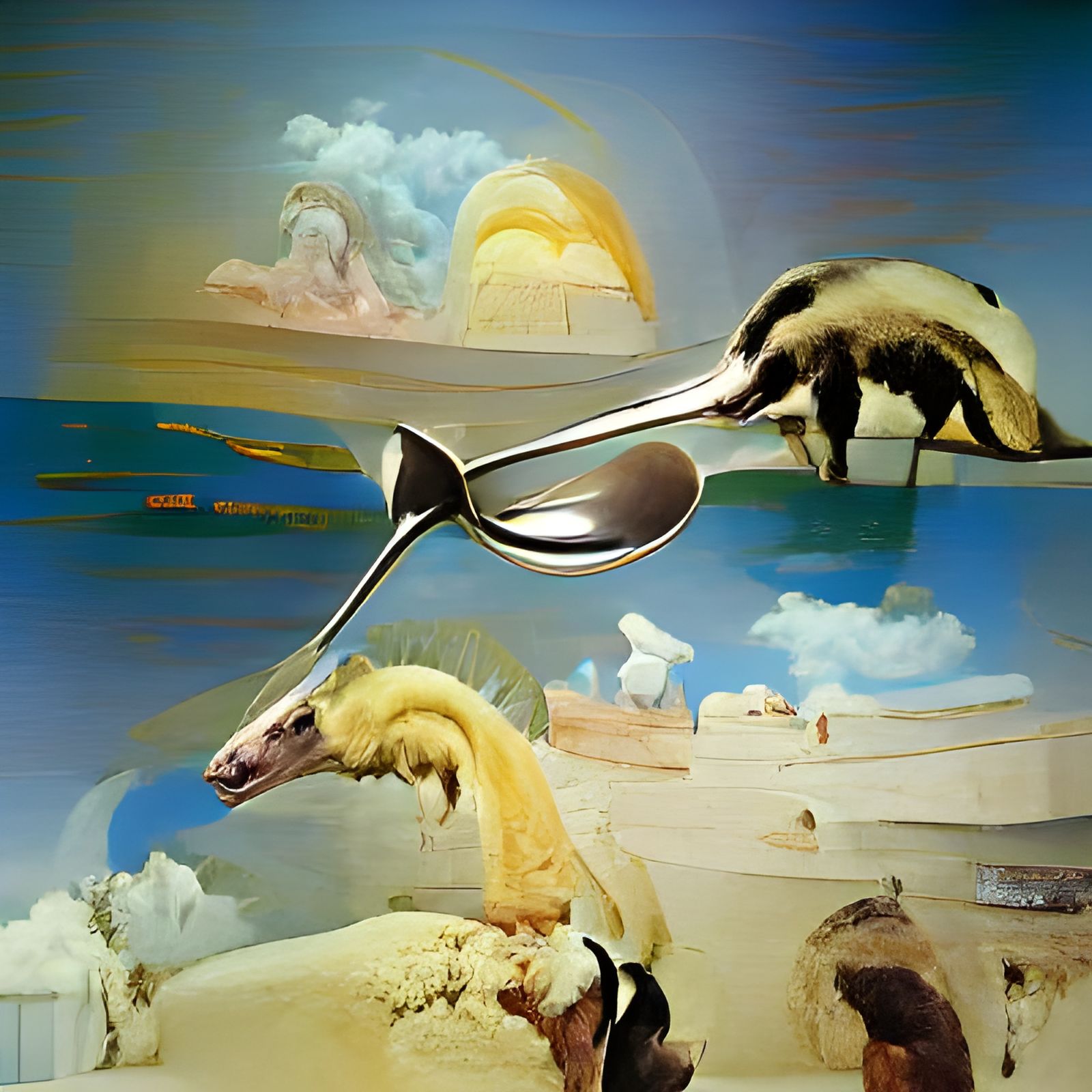 Feed me a scoop of anteater Salvador dali