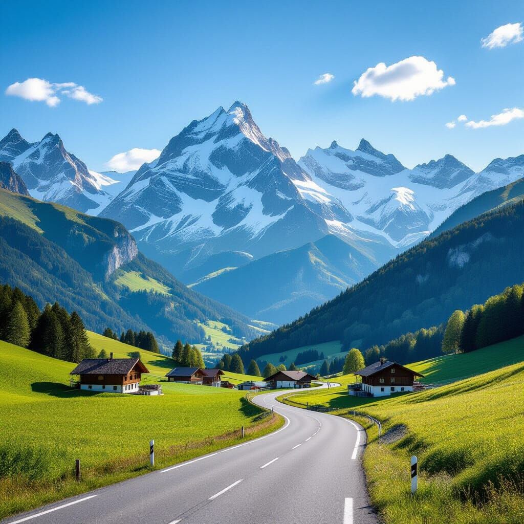 Swiss alps  by @undefined