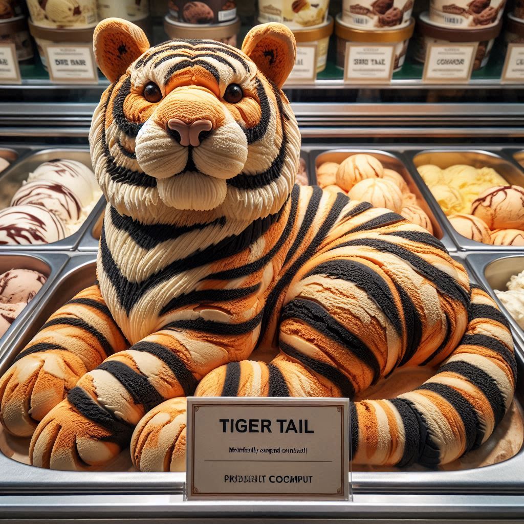 Tiger tail ice cream tiger