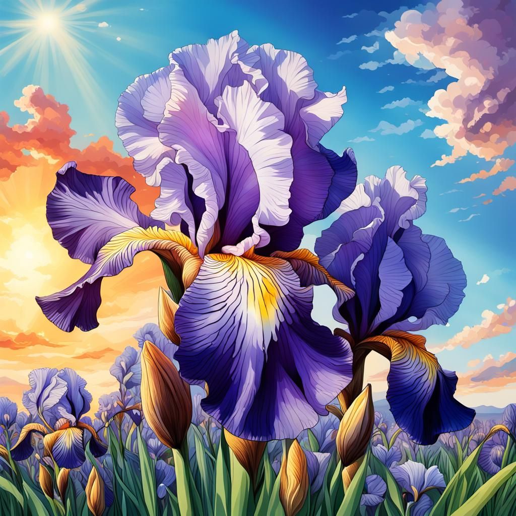 Iris in Bloom Series