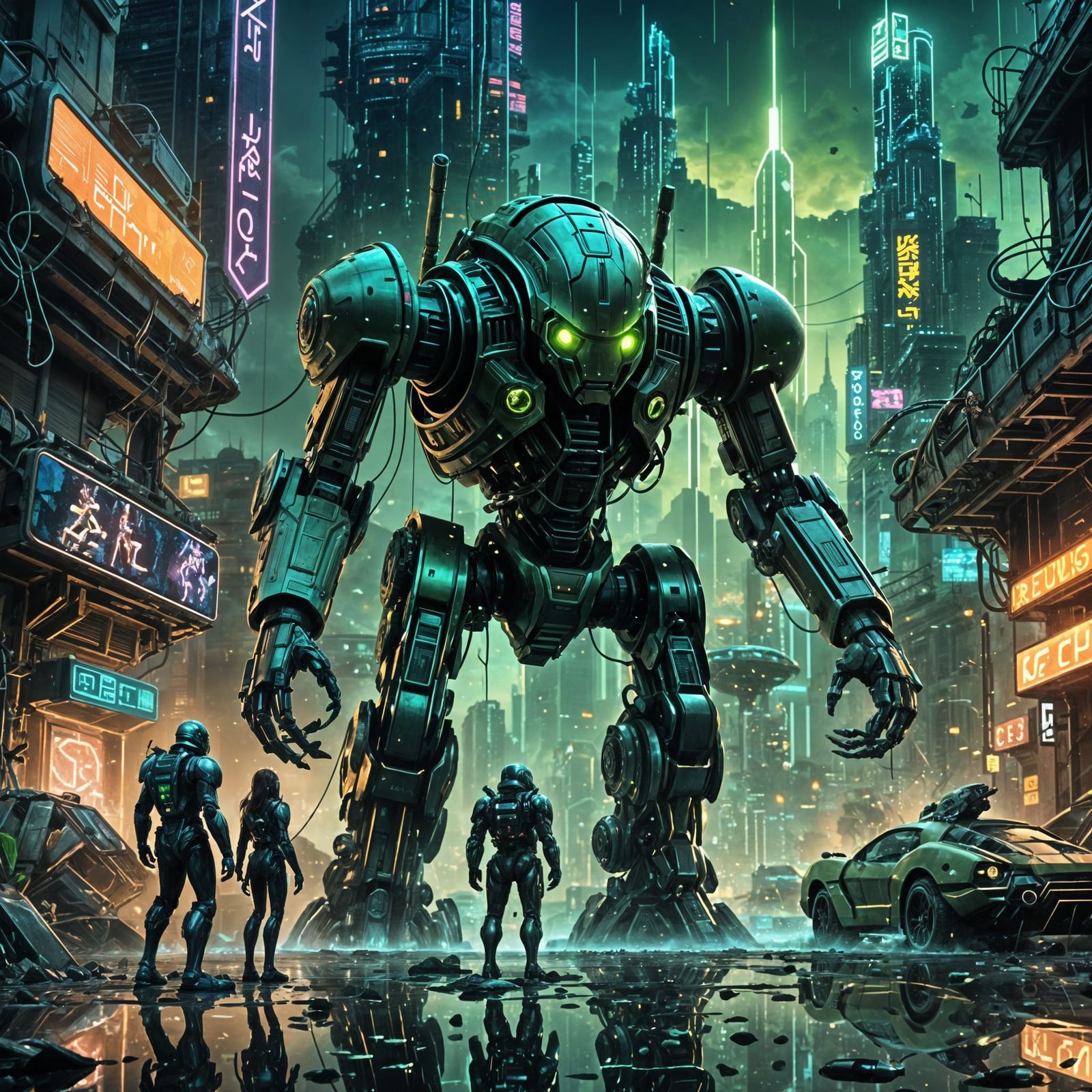 Green Battle Droid  by @undefined