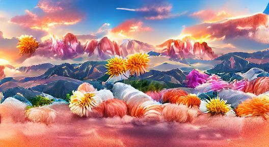 Mountain landscape experiments