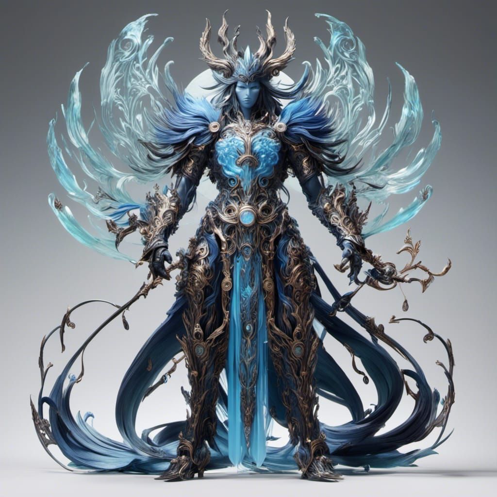 <lora:NTXs-FF-Godz:1.0> Shiva, Final fantasy