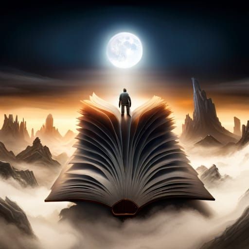 The Magical World of Books - AI Generated Artwork - NightCafe Creator