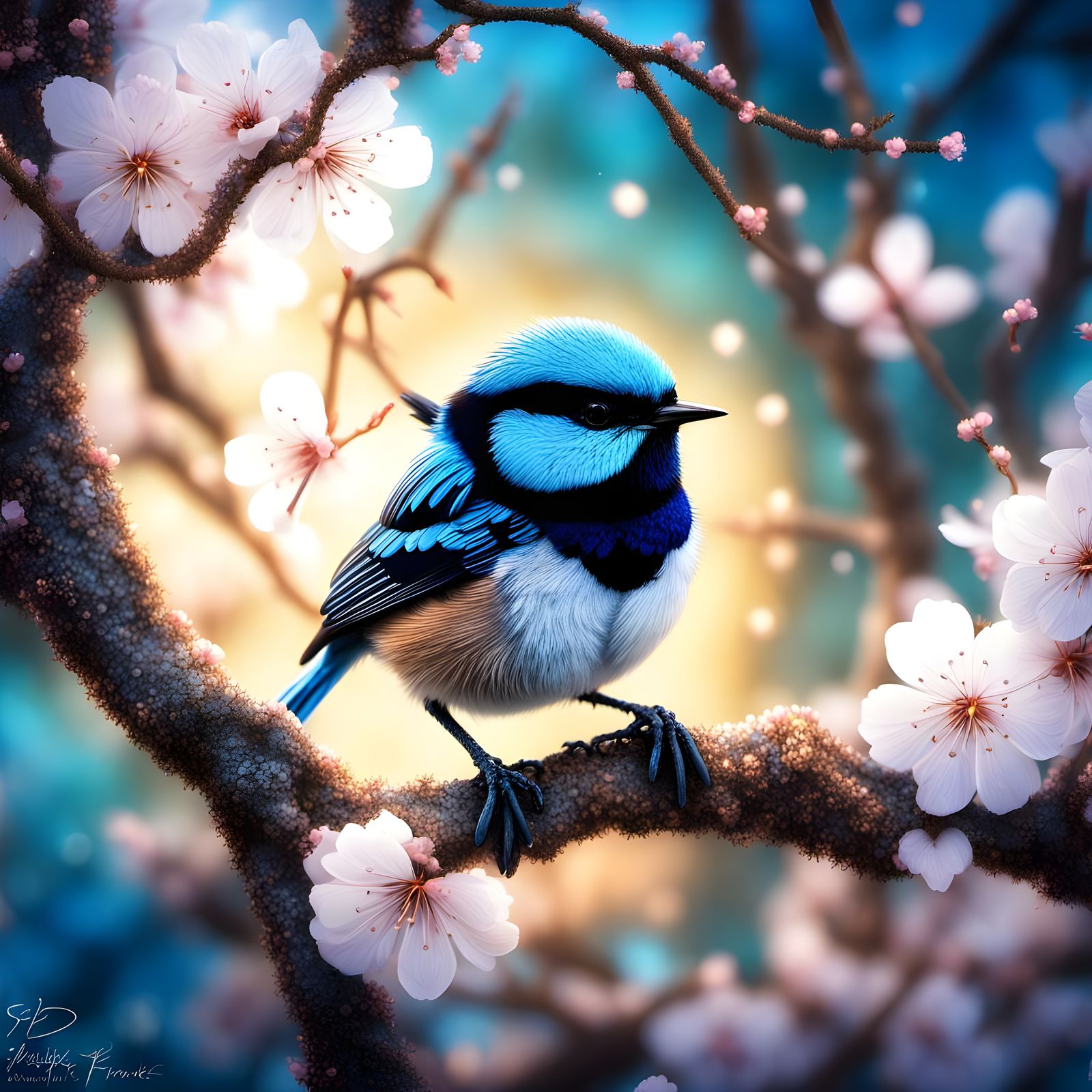 Australian blue fairy wren