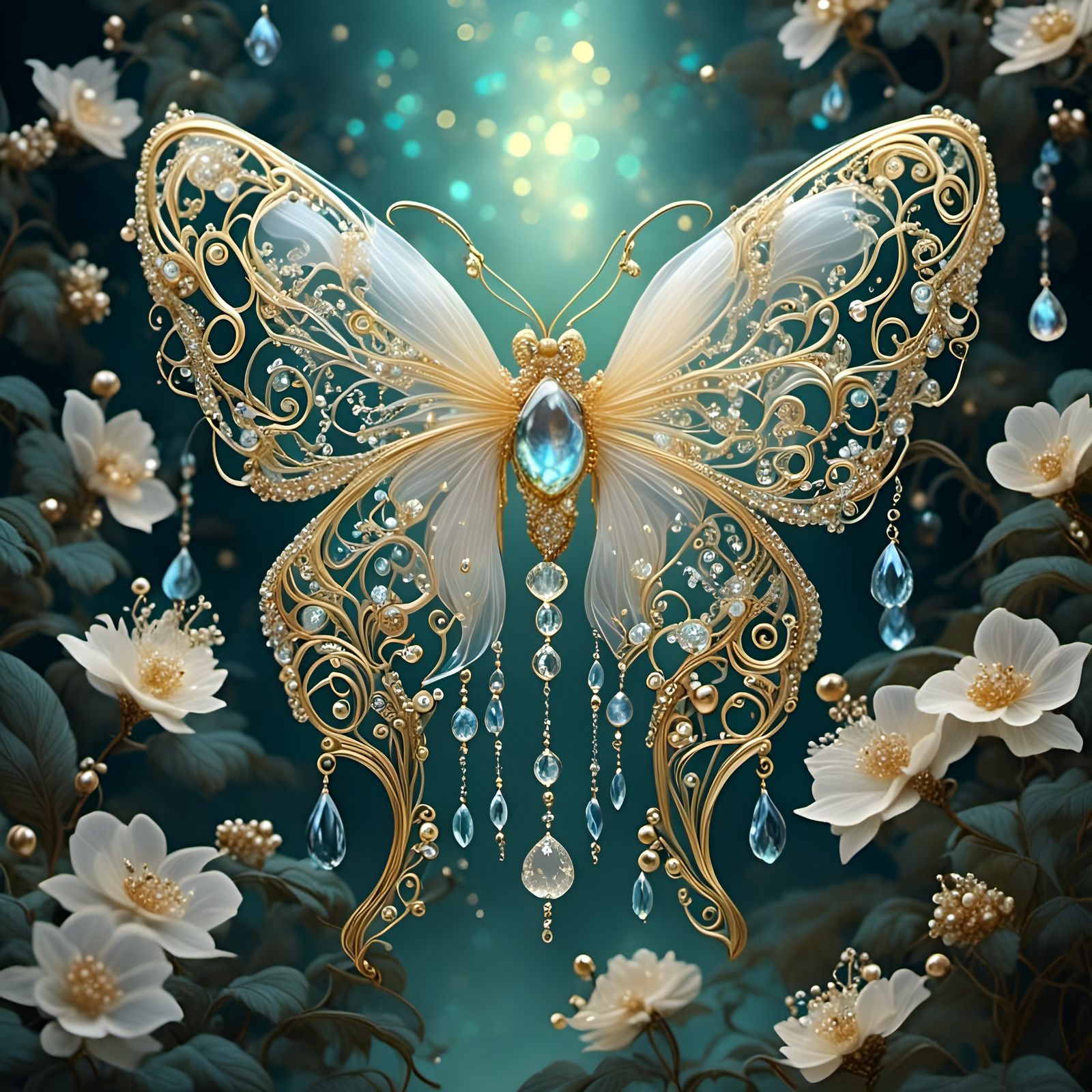 Magnificent moth 
<lora:Gilt-Filament Glass:1.0>