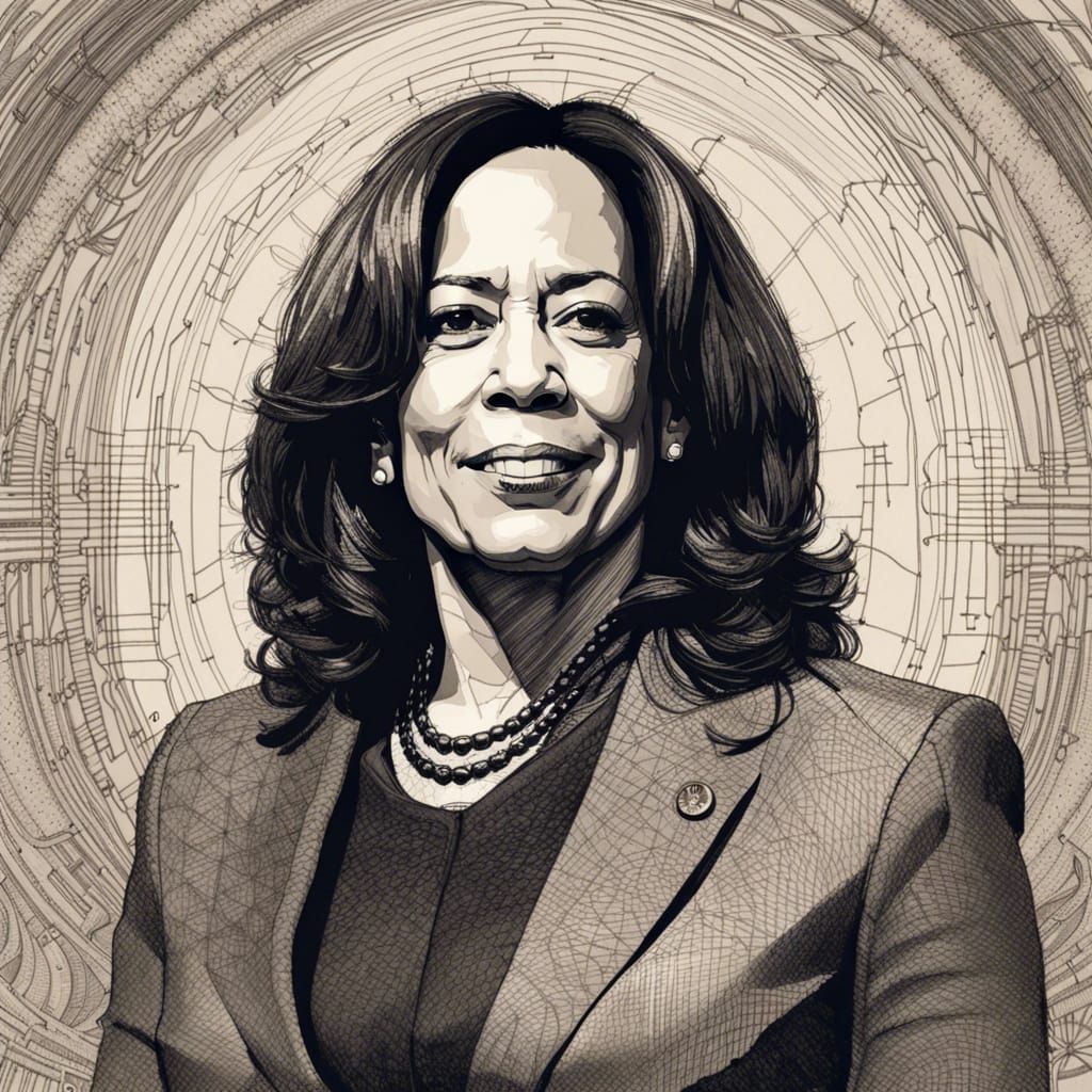 Portrait of Kamala Harris - AI Generated Artwork - NightCafe Creator