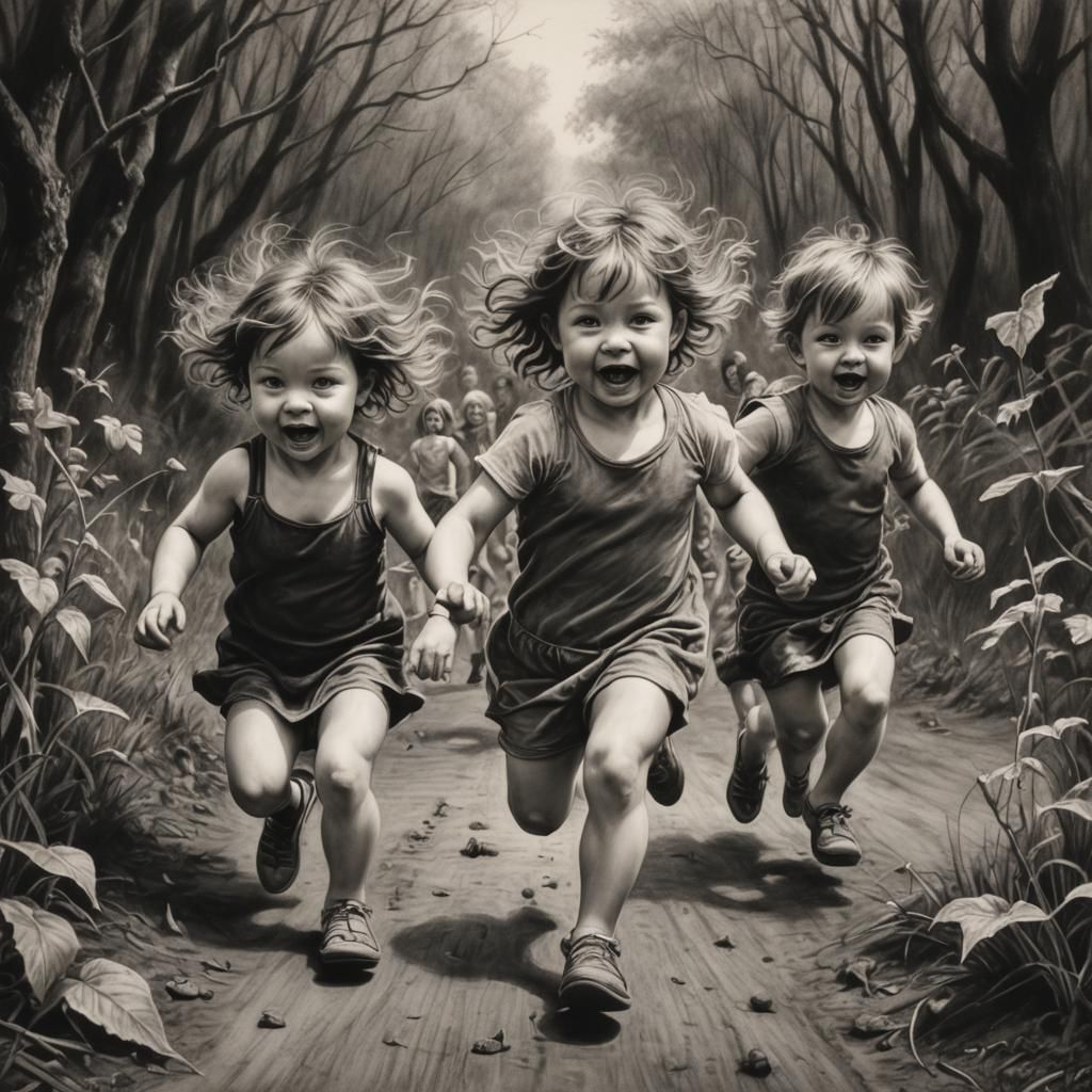 Little Pixies running wild