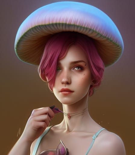 Pastel Mushroom Pixie #3