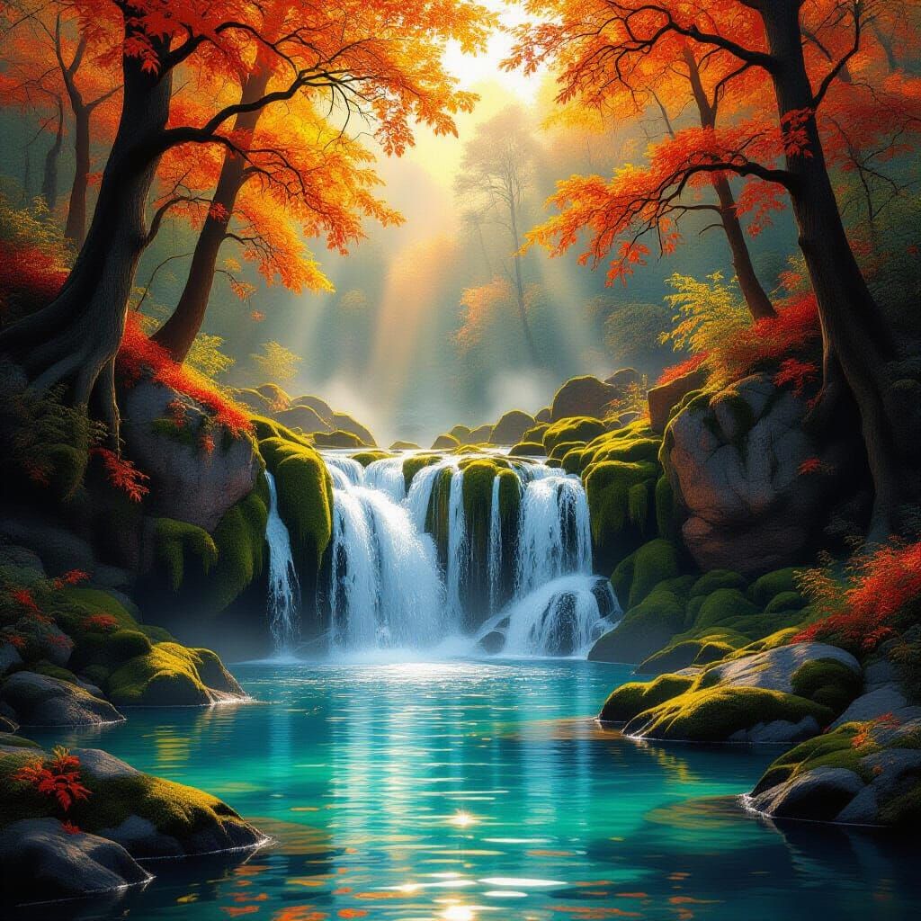 Autumn Waterfall