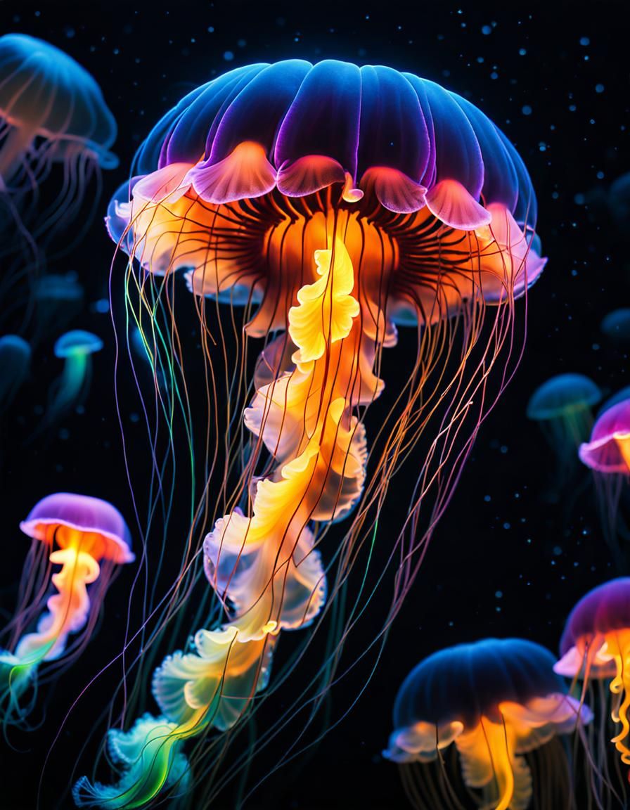 Jellyfish - AI Generated Artwork - NightCafe Creator