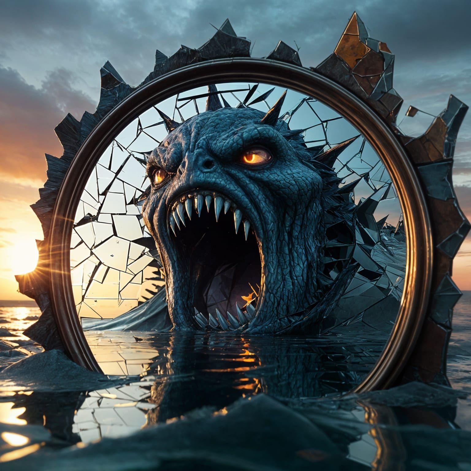 Can you see the beast lurking? 🦑