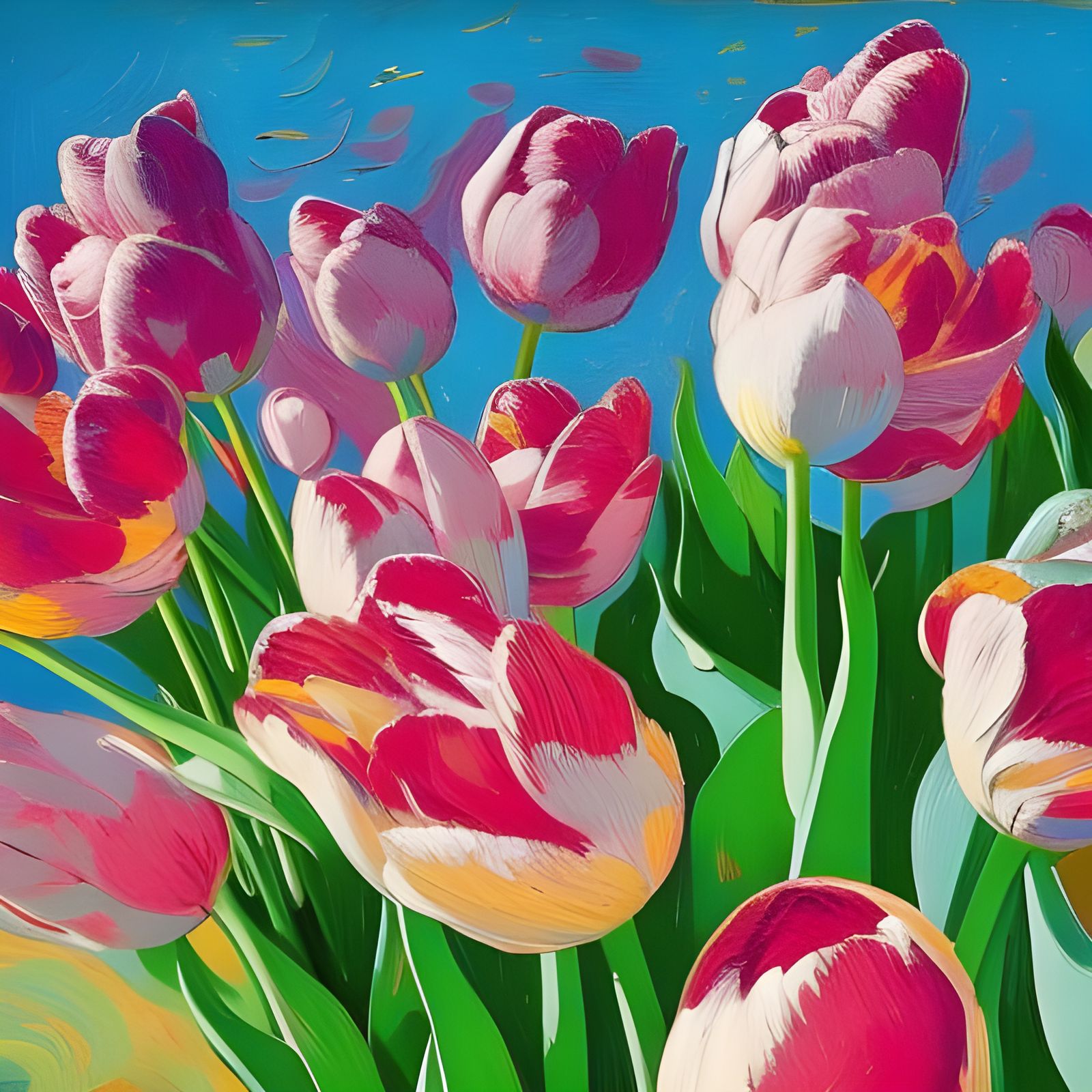 Field of Flowers - AI Generated Artwork - NightCafe Creator