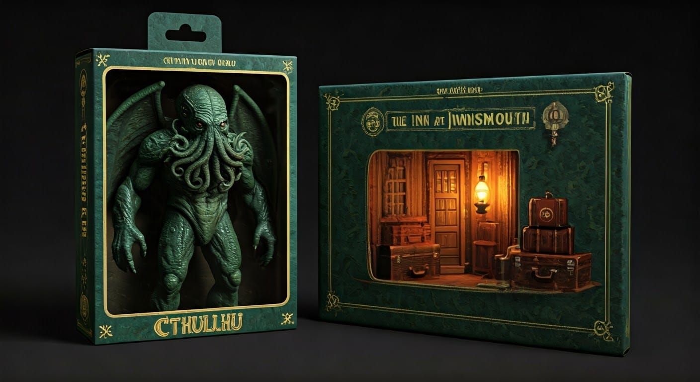CTHULHU Vintage action figure set 2  by @Purple_Cat
