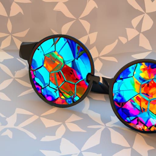 Kaleidoscope Glasses AI Generated Artwork NightCafe Creator