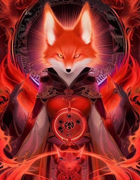 fox tarot card!!!