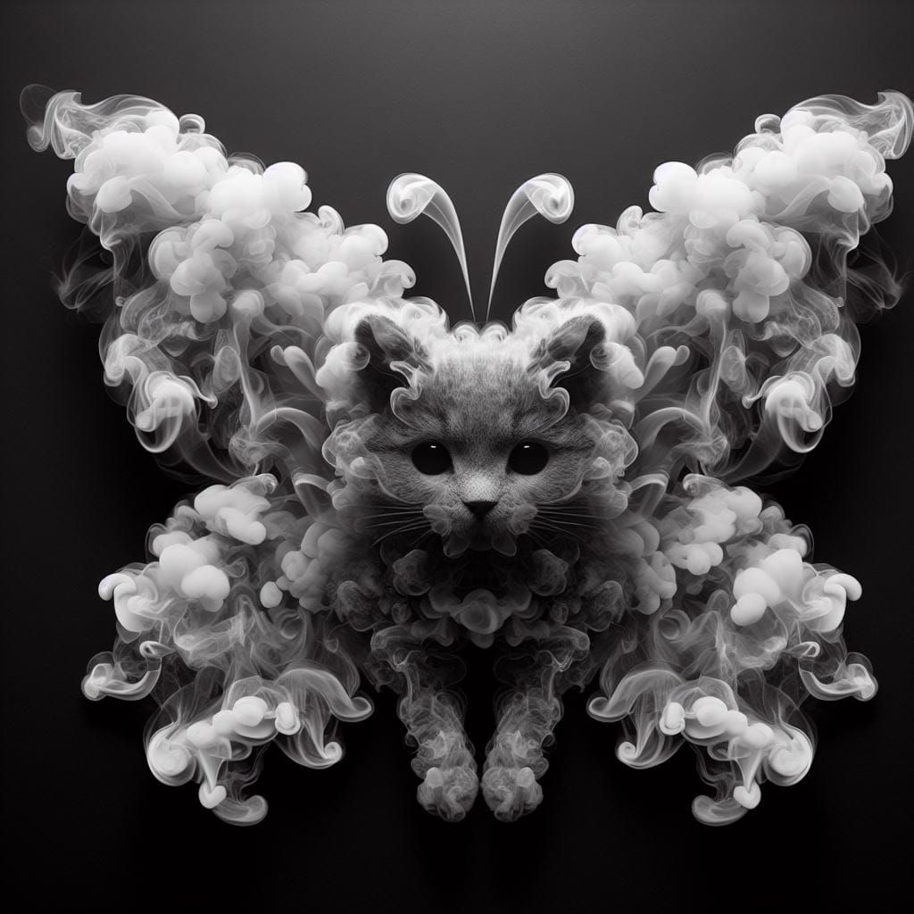 Butterfly Smoke Cat