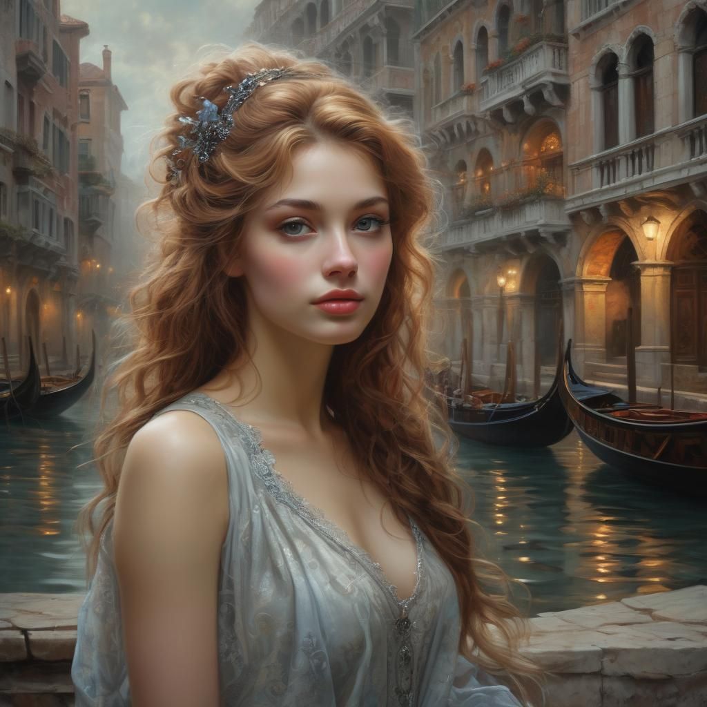 Beautiful woman in Venice  by @Daleone