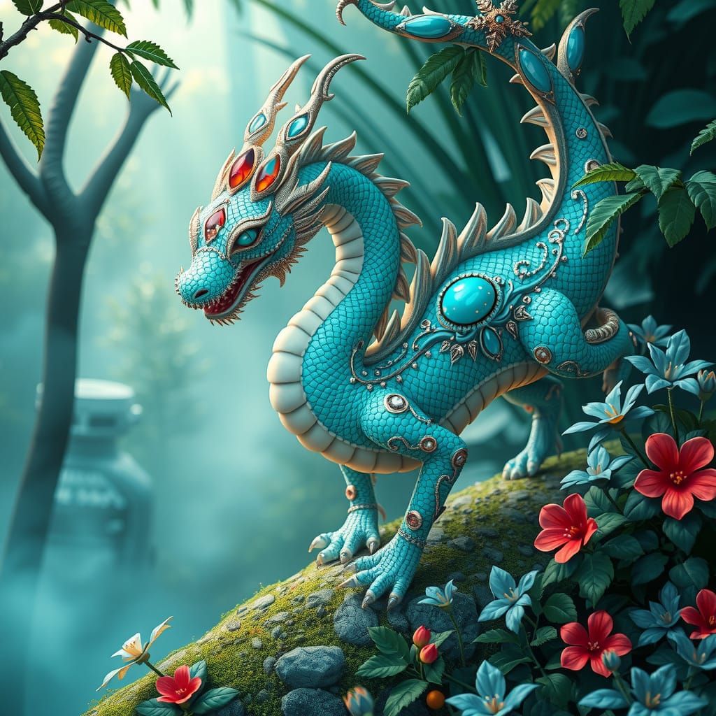 Turquoise dragon