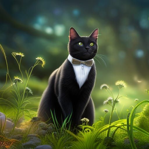Tuxedo cat