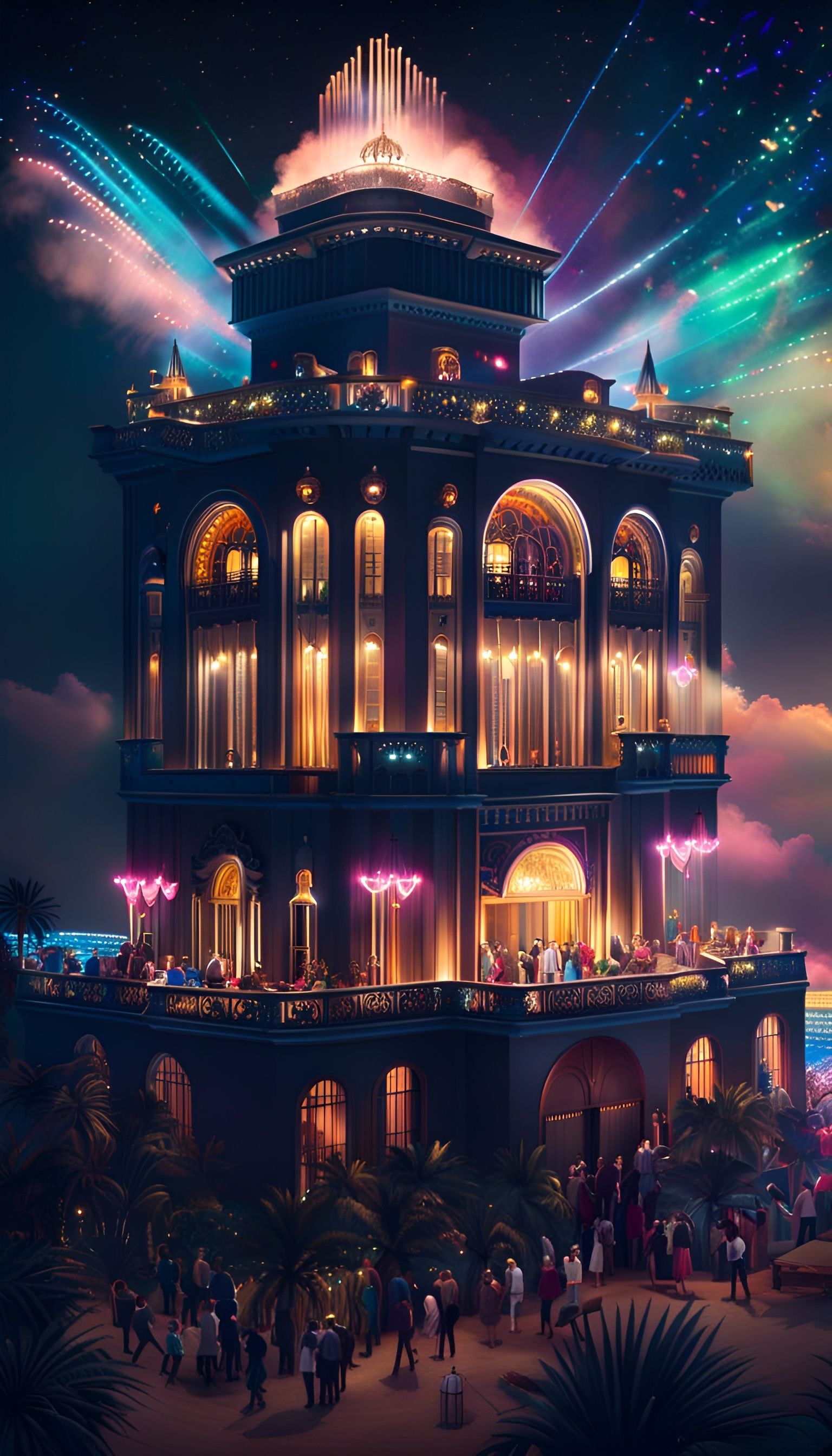 Beach house party.