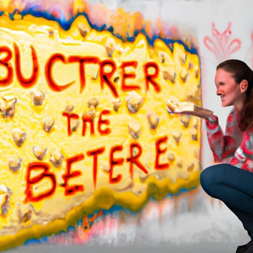 Becca discovers the joy of butter, intricately detailed 8K r...